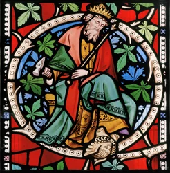 Cattistock, St Peter & St Paul, Jesse Tree, Old Testament Prophet, 1857